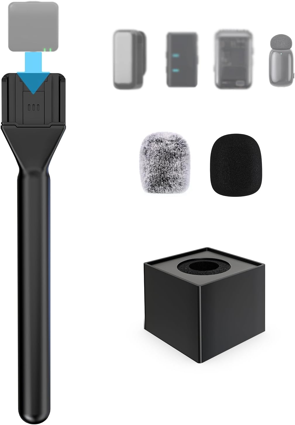 Wireless Mic Handle for DJI Setup