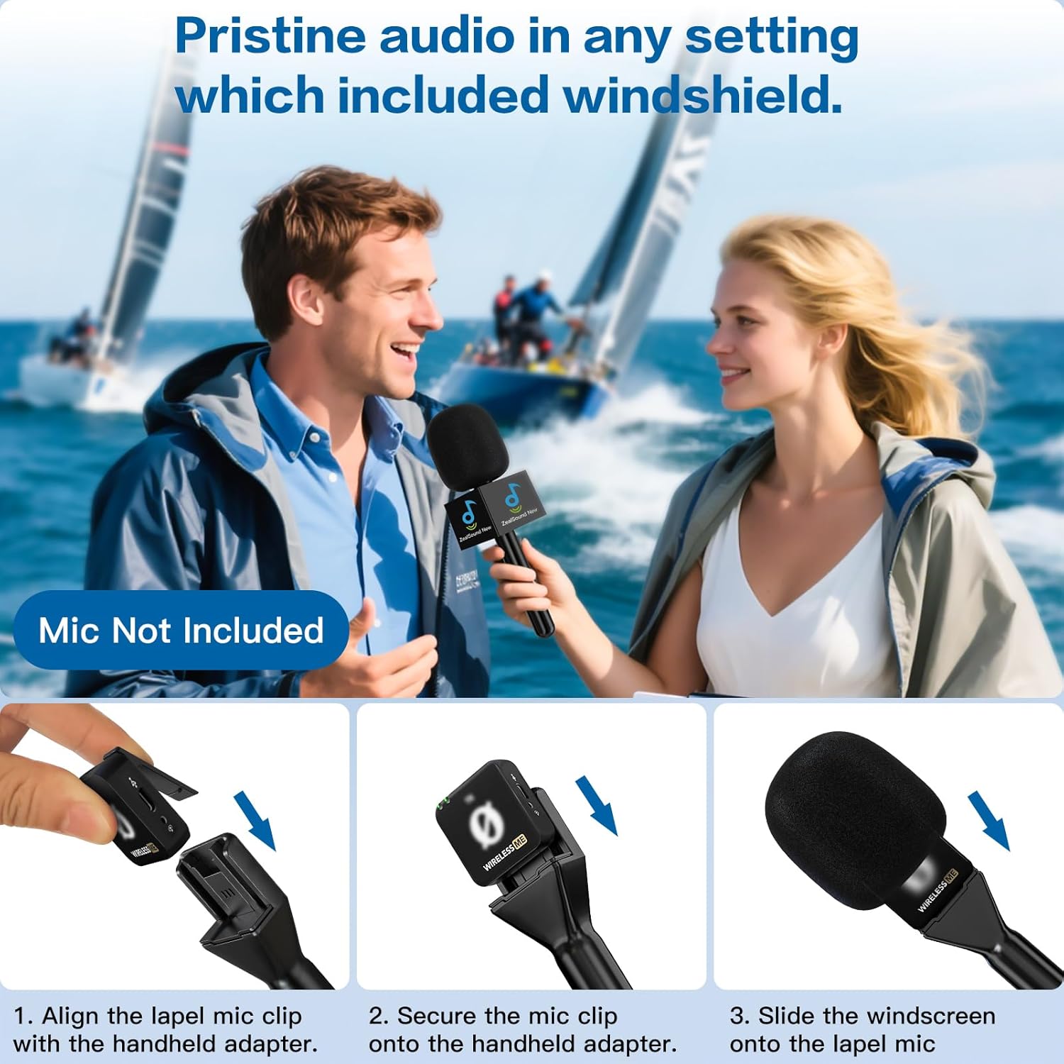 Wireless Mic Handle for DJI Setup