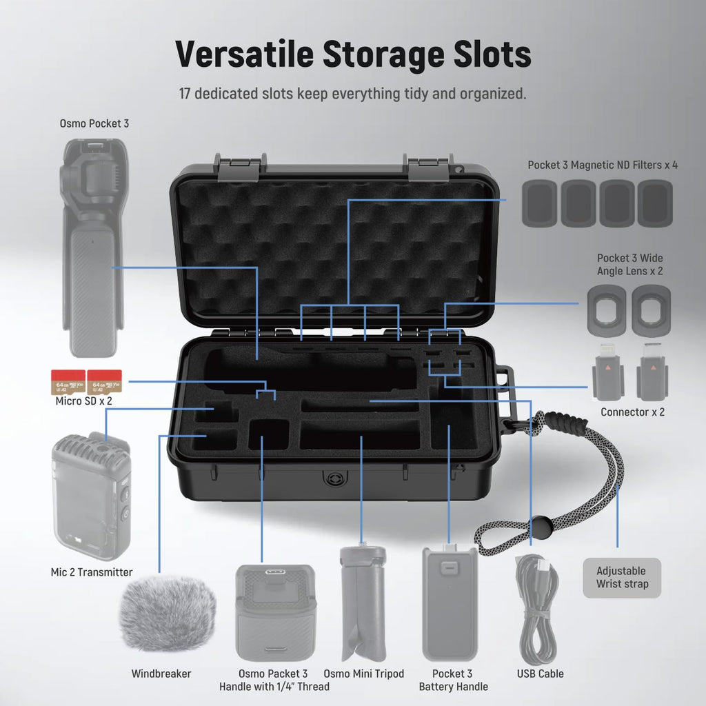 DJI Pocket 3 Protective Carry Case